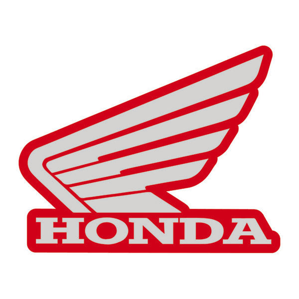 Load image into Gallery viewer, 700.0015 Honda Wing LH Tank Sticker 133mm Red_Silver
