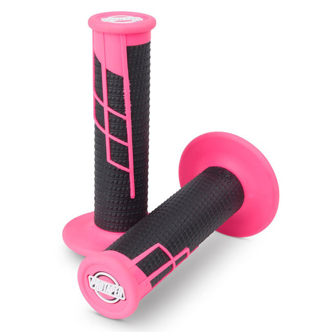 Load image into Gallery viewer, Clamp On Grip - 1/2 Waffle - Neon Pink Black

