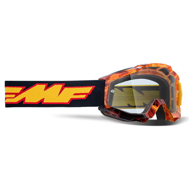 Load image into Gallery viewer, FMF Powerbomb Goggle Youth Spark -Clear lens
