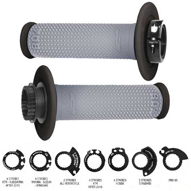Load image into Gallery viewer, Progrip 708 Lock On Grips Black Grey
