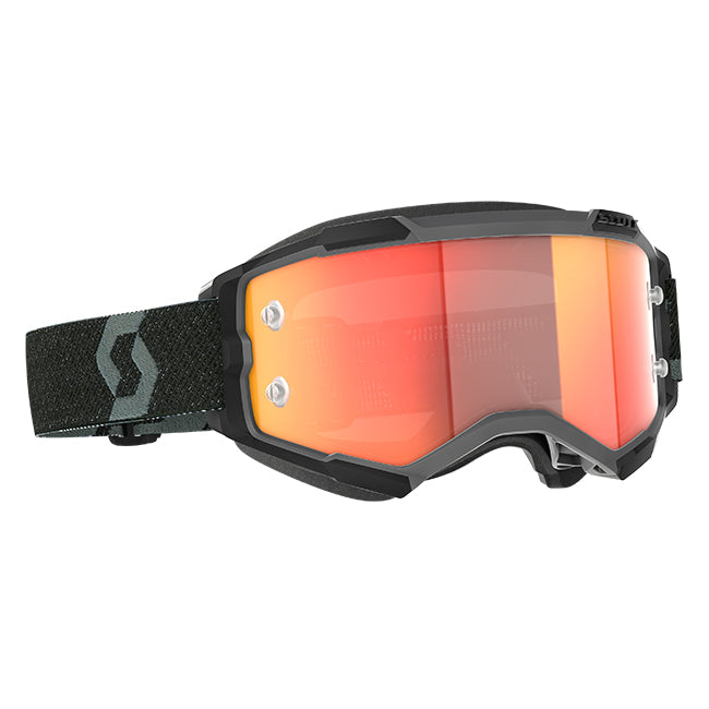Load image into Gallery viewer, Fury Black with Orange Chrome lens
