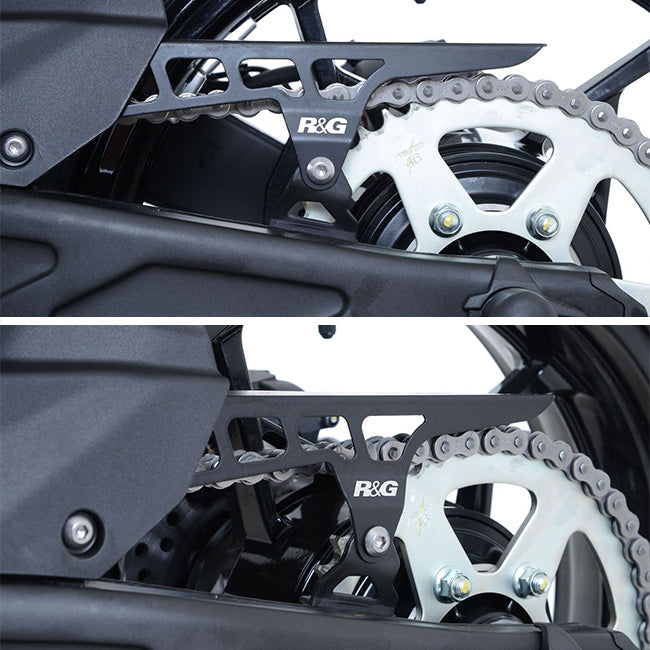 Load image into Gallery viewer, R&amp;G Aluminum Chain Guard Black
