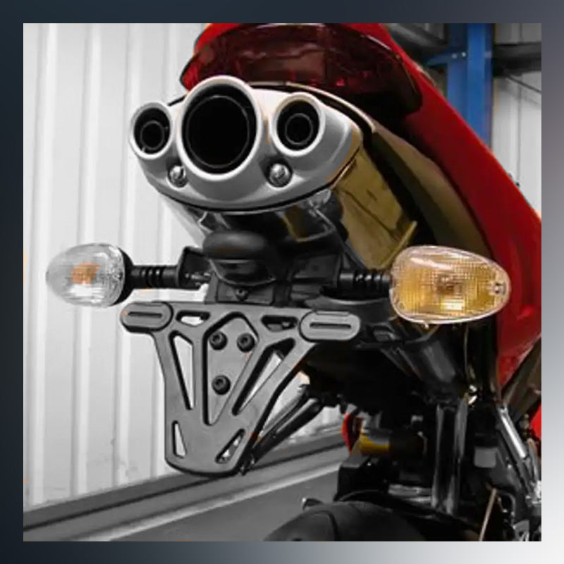 Load image into Gallery viewer, Tail Tidy is suitable for the Triumph Daytona 675. PLEASE NOTE: - for use with the standard exhaust or Arrows oval exhaust.
