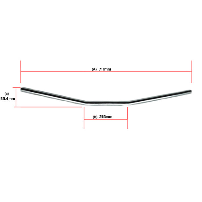 Load image into Gallery viewer, Cruiser/Drag-Bar-diamentions - HBFLAT
