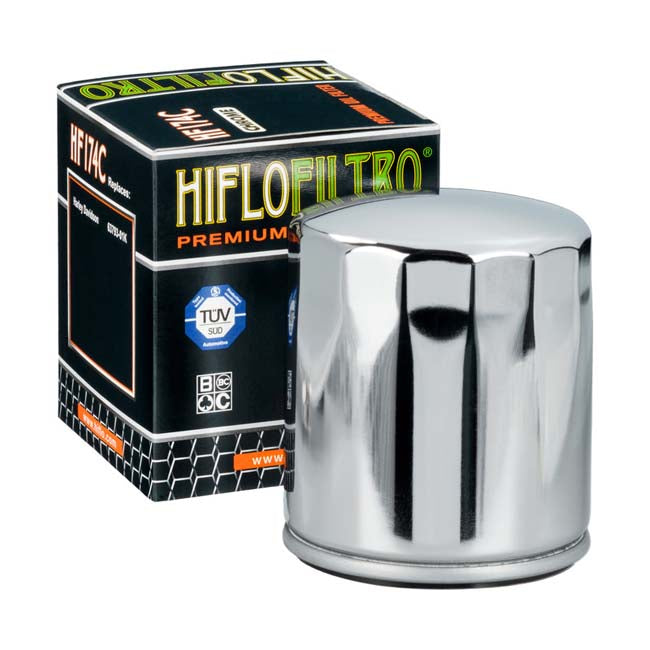 Load image into Gallery viewer, HiFlo HF174C Oil Filter - Chrome
