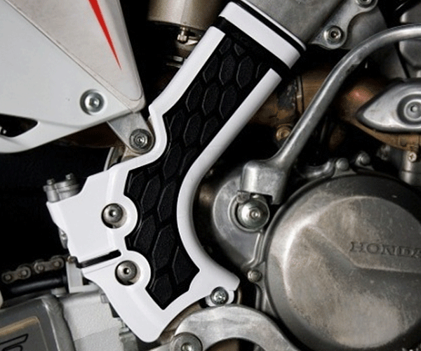 Load image into Gallery viewer, ACERBIS Grip-Frame-Guard-White-mounted - 17573
