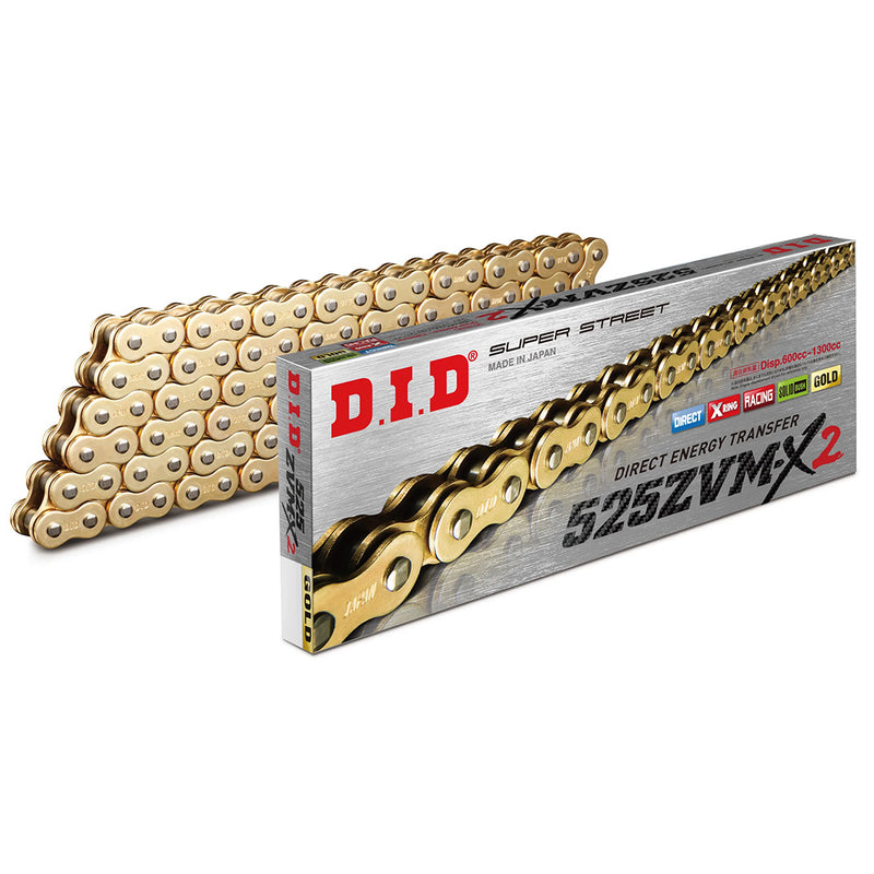 Load image into Gallery viewer, D.I.D-ZVM-X2 Gold with Rivet Link
