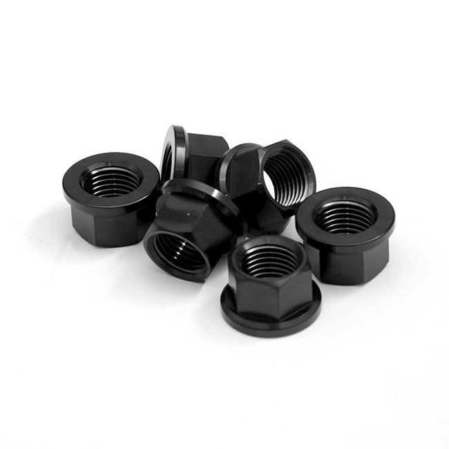 Load image into Gallery viewer, R&amp;G Titanium Sprocket Nuts Black
