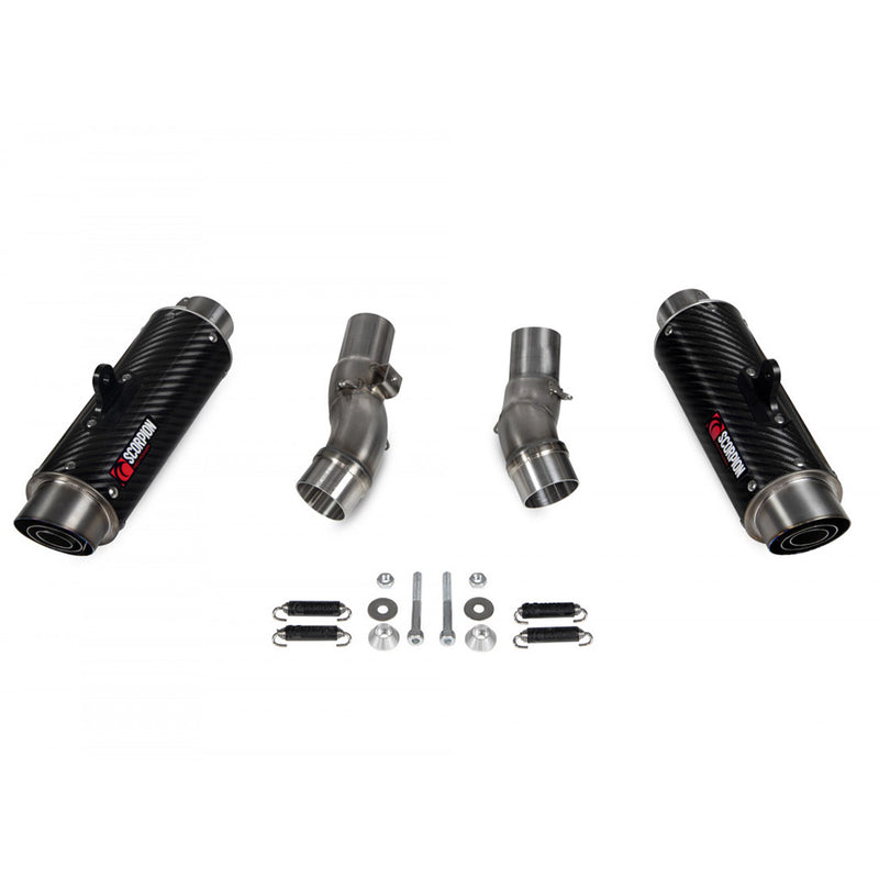 Load image into Gallery viewer, Z1000 RP1-GP Slip-on (Pair) Carbon Fibre Sleeve 2017-2020
