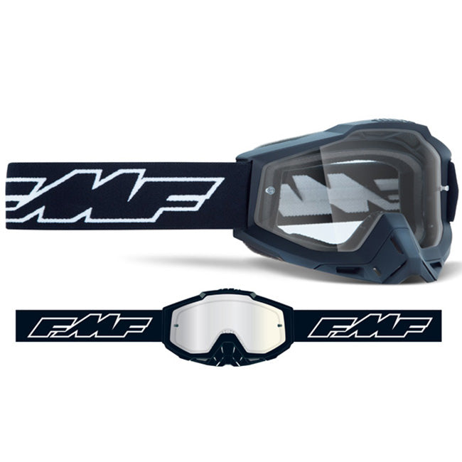 Load image into Gallery viewer, FMF POWERBOMB Goggle Rocket Black - Clear Lens
