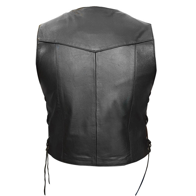 Load image into Gallery viewer, Black Leather Vest
