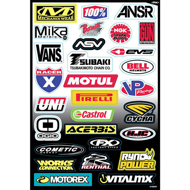 Load image into Gallery viewer, FX10-68004 Factory Effex Sponsor Sticker Kit C
