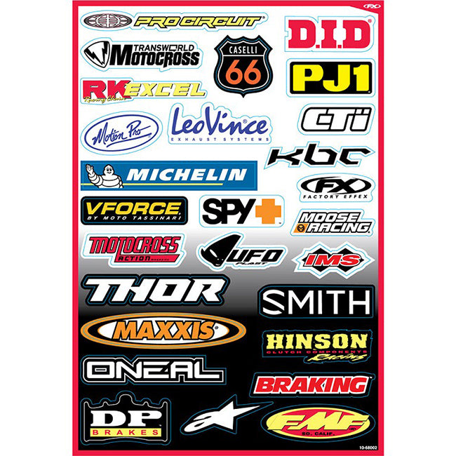 Load image into Gallery viewer, FX10-68002 Factory Effex Sponsor Sticker Kit B

