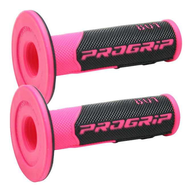 Load image into Gallery viewer, Progrip Gel MX grips 115mm Black/Pink Fluro - PG801BP
