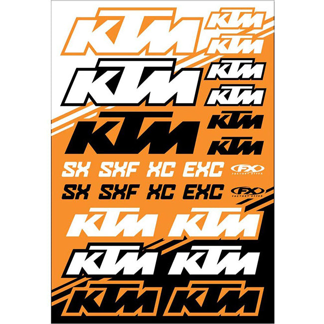 Load image into Gallery viewer, FX22-68530 FX KTM SX OEM Replica Sticker Sheet
