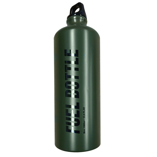 Load image into Gallery viewer, Aluminium Fuel Bottle 1L Matt Green
