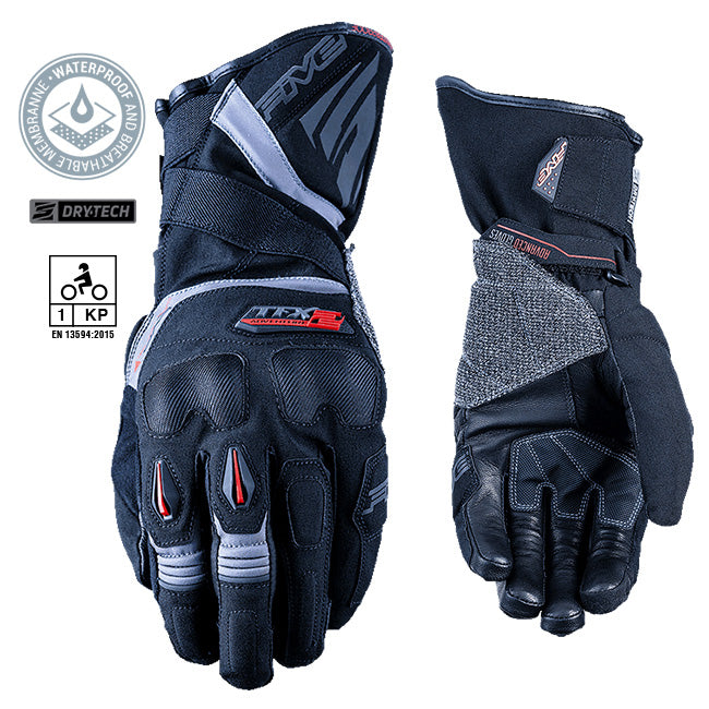 Load image into Gallery viewer, Five TFX 2 WP Gloves Black Grey
