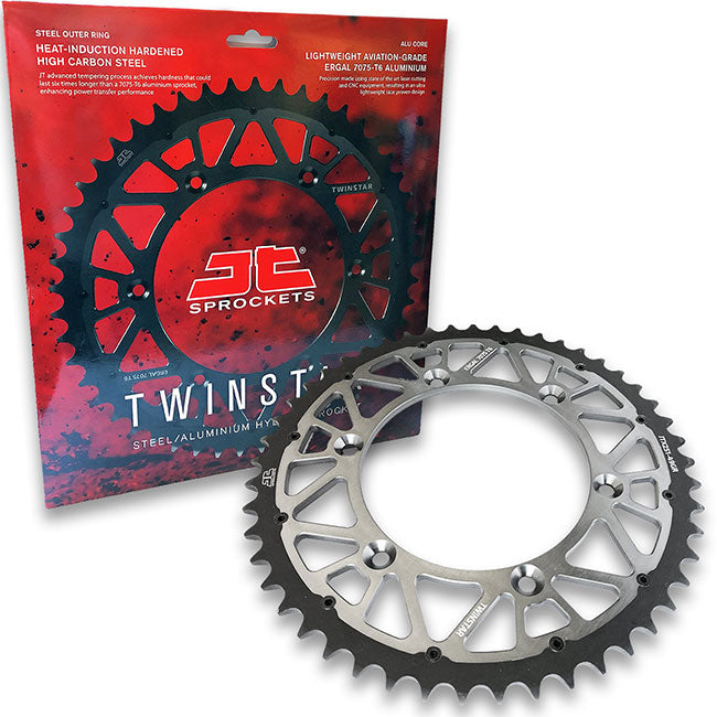 Load image into Gallery viewer, JT TWINSTAR STEEL/ALUMINIUM HYBRID SPROCKETS
